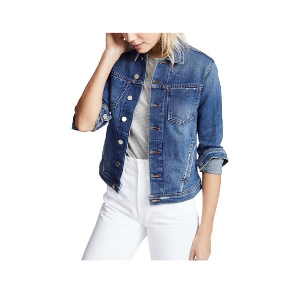 L'Agence Distressed Blue Celine Jacket Size XS